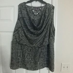 Black and cream dress shirt